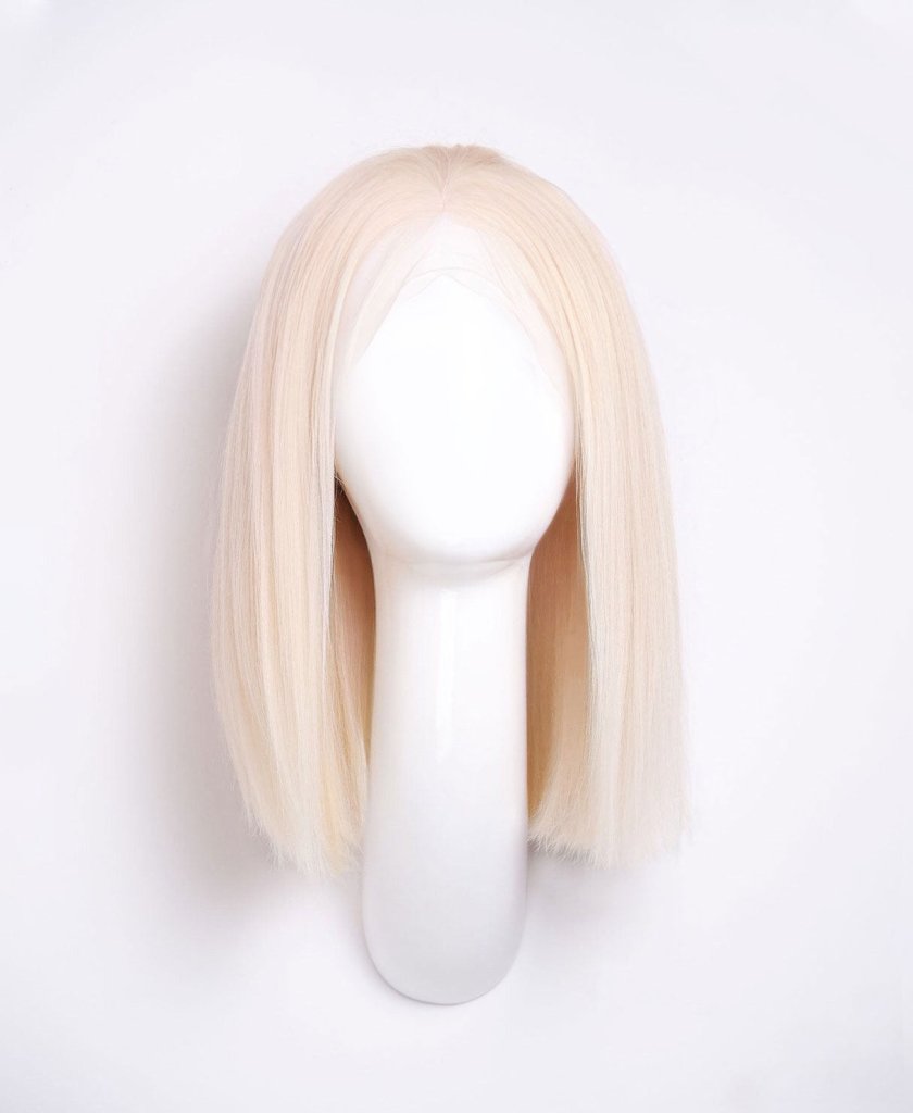 Wigstrends long bob human wig - 12" platinum blonde - Wigtrends