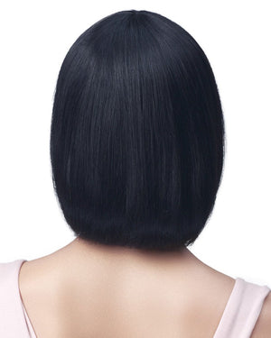 Wigstrends Natural Black Bob Wig with Bangs Stylish & Elegant - Wigtrends