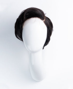 Wigstrends Short Wedge Human Wig - 6” Natural Black - Wigtrends