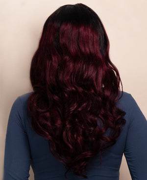 Wigstrends wavy human wig - 20" rooted red - Wigtrends
