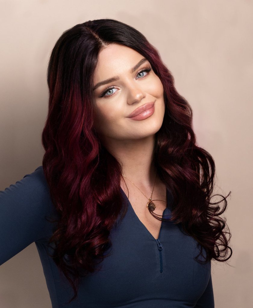 Wigstrends wavy human wig - 20" rooted red - Wigtrends