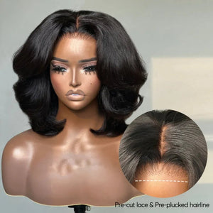 Women's Layered Cut Bob Wigs 100% Human Hair - Wigtrends