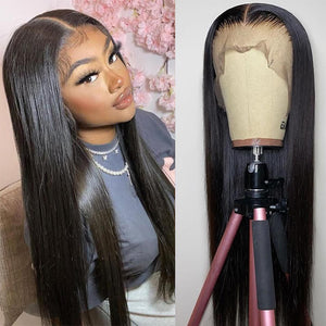 Women's Mid Part Bone Straight Wig - Wigtrends