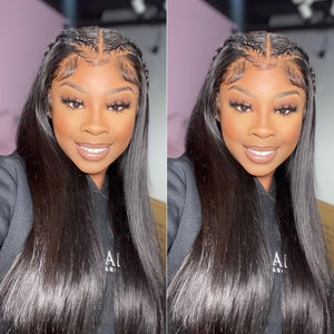 Women's Mid Part Bone Straight Wig - Wigtrends