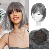 10 Inch Top Hair Piece for Women with Thinning Hair 360° 3D Wrap Short Hair Bob Wig Toppers - Wigtrends