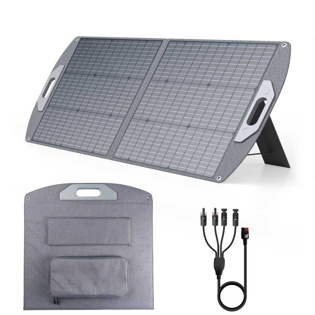 100 Watt Foldable Solar Panel with Adjustable Kickstand - Wigtrends