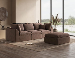 110 inch cloud sectional sofa for living room, convertible L - shaped sofa 3 seater sectional sofa - Wigtrends
