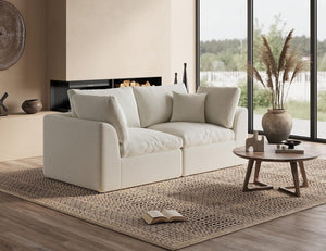 110 inch cloud sectional sofa for living room, convertible L - shaped sofa 3 seater sectional sofa - Wigtrends