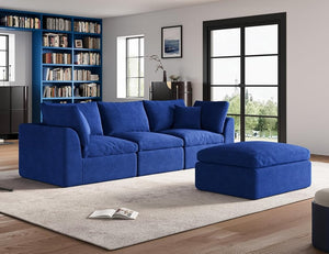 110 inch cloud sectional sofa for living room, convertible L - shaped sofa 3 seater sectional sofa - Wigtrends
