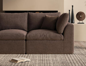 110 inch cloud sectional sofa for living room, convertible L - shaped sofa 3 seater sectional sofa - Wigtrends