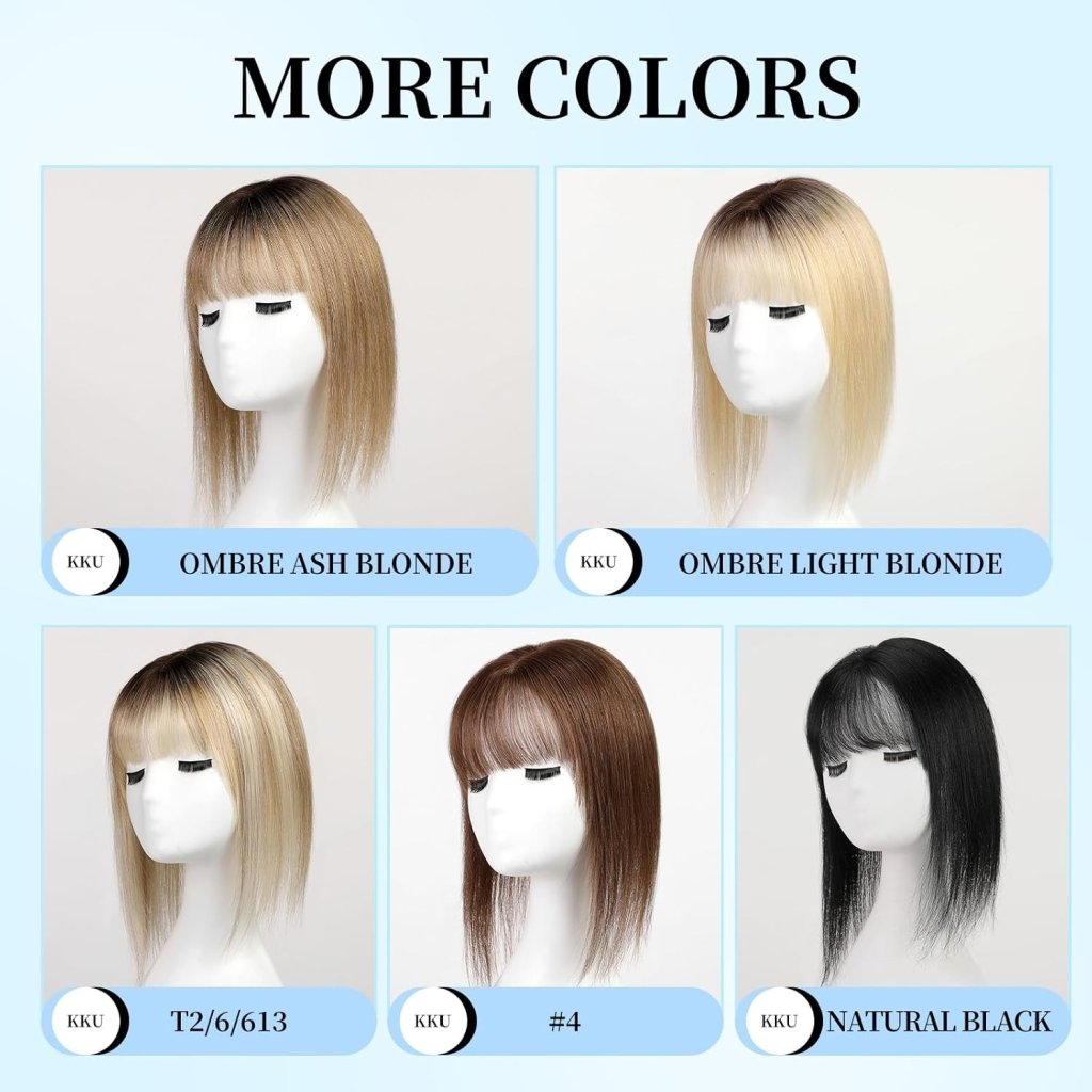 12 Inch Women's Wigs Real Hair Handmade Wig Hairpieces - Wigtrends