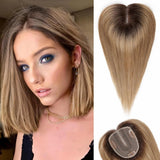 12 Inch Women's Wigs Real Hair Handmade Wig Hairpieces - Wigtrends