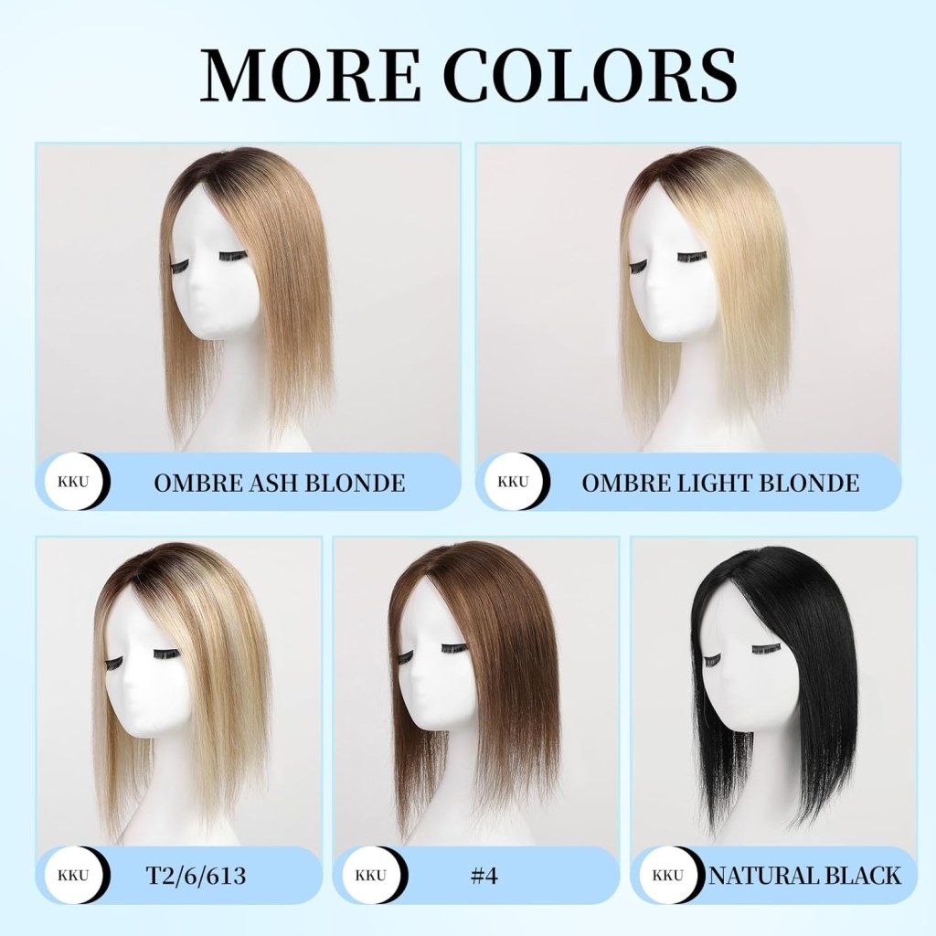 12 Inch Women's Wigs Real Hair Handmade Wig Hairpieces - Wigtrends