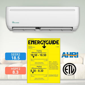 12000 BTU Mini Split Air Conditioner Heat Pump System, Wifi Enabled 20 SEER2 115V Inverter Ductless AC Cool Up to 750 Sq. Ft, Compatible with Alexa, Complete Installation Kit, White - Wigtrends