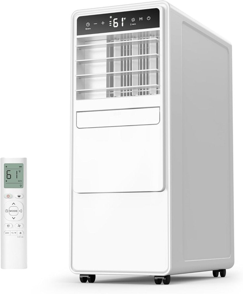 12000 BTU Portable Air Conditioners for Room up to 500 sq.ft, 3 - in - 1 Free Standing Quiet Portable AC Unit with Fan & Dehumidifier, Remote Control, Sleep Mode/24h Timer, 4 Speed, Auto Swing - Wigtrends