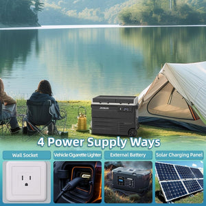 12V Car Refrigerator, 17 Quart Portable Freezer 12 Car Fridge ( - 4F~68F) Compressor Electric Cooler with 12/24V DC 110 - 240V AC, APP Control For Car Truck RV Camping, Travel Outdoor Home - Wigtrends
