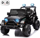 12V Kids Electric Ride on Truck Car Remote Control, Twin 35W Motors 3.5MPH Max Speed, Bluetooth USB Music Player, 4 Wheels Suspension LED Lights Safety Belt, Gift for Boy & Girl - Rosy - Wigtrends