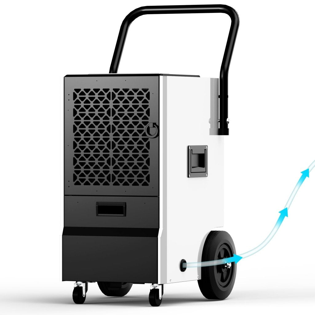 130 Pint Crawl Space Dehumidifier with Drain Hose, Dehumidifier for Home and Basement - Wigtrends