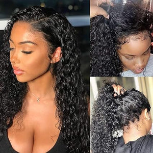 13x4 Glueless Deep Wave Lace Front Human Hair Wig for Black Women - Wigtrends