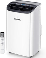 14,000 BTU Portable Air Conditioner Cools Up to 700 Sq.Ft, Auto - Evaporation Low Noise Portable AC Unit with Remote Control Fits for Large Room, Office, Garage,White - Wigtrends