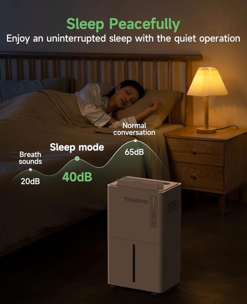 1500 Sq.ft Dehumidifier for Basement 21 Pint Dehumidifiers for Home Large Room with Drain Hose, Smart Humidity Control, 3 Modes, 24H Timer, Auto Defrost, Ideal for Bedrooms, Bathroom, White - Wigtrends