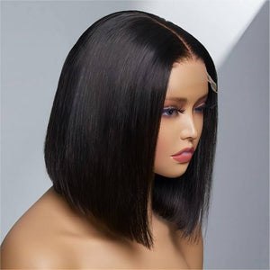 180% Density C-shape Ear Fit Bob Straight Wigs - Wigtrends