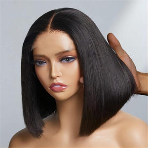 180% Density C-shape Ear Fit Bob Straight Wigs - Wigtrends