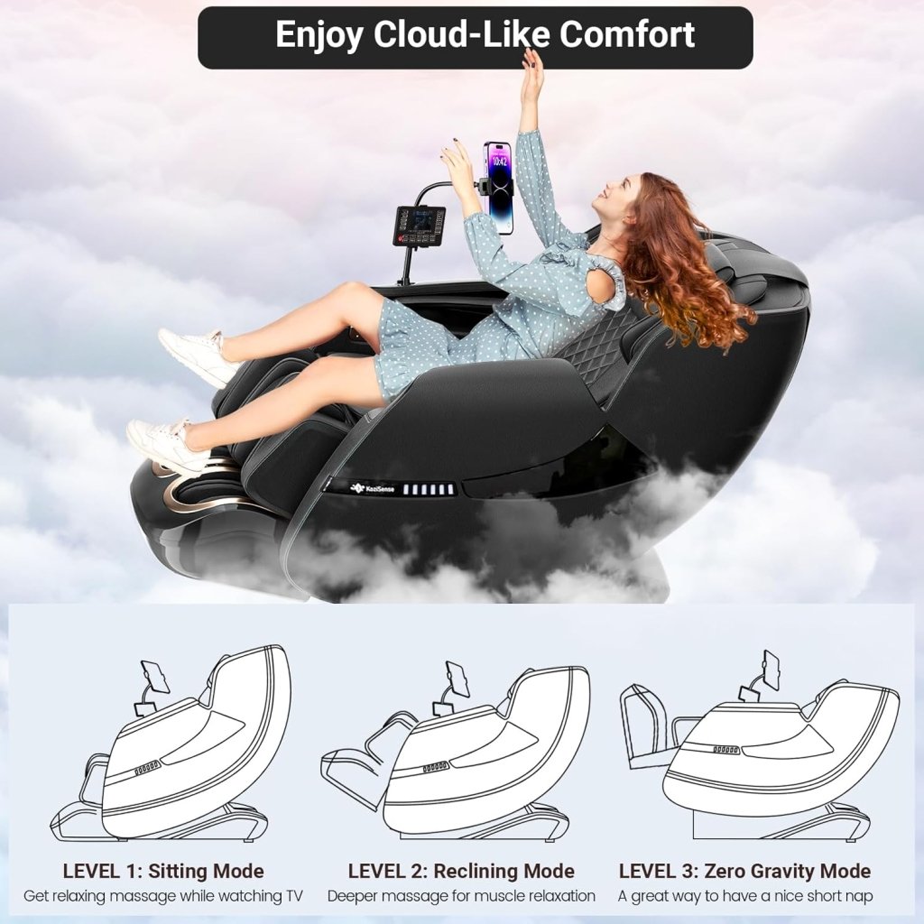 2025 Massage Chair Full Body, Zero Gravity SL - Track Shiatsu Massage Recliner Chair with Heat, AI Control, Body Scan and Calfrest Extension - Wigtrends