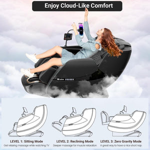 2025 Massage Chair Full Body, Zero Gravity SL - Track Shiatsu Massage Recliner Chair with Heat, AI Control, Body Scan and Calfrest Extension - Wigtrends