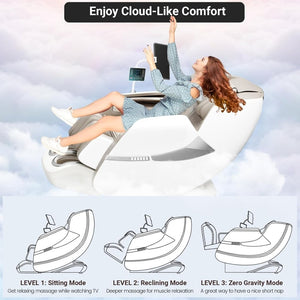 2025 Massage Chair Full Body, Zero Gravity SL - Track Shiatsu Massage Recliner Chair with Heat, AI Control, Body Scan and Calfrest Extension - Wigtrends