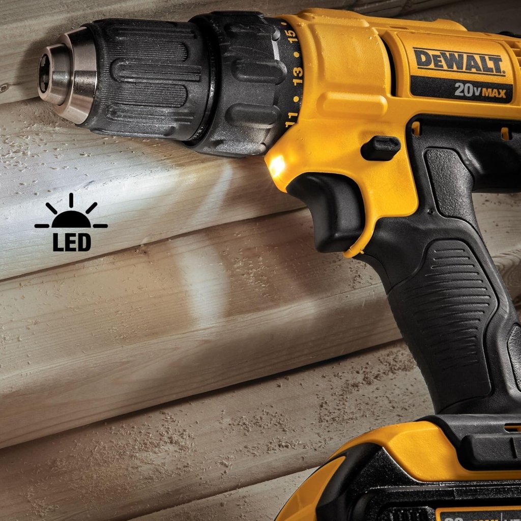 20V MAX Cordless Drill and Impact Driver, Power Tool Combo Kit with 2 Batteries and Charger - Wigtrends