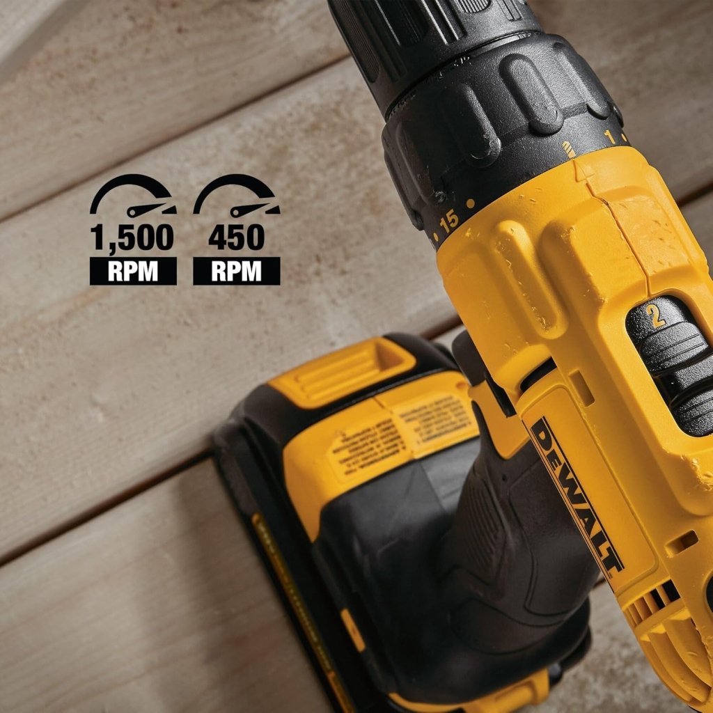 20V MAX Cordless Drill and Impact Driver, Power Tool Combo Kit with 2 Batteries and Charger - Wigtrends