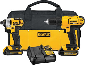 20V MAX Cordless Drill and Impact Driver, Power Tool Combo Kit with 2 Batteries and Charger - Wigtrends