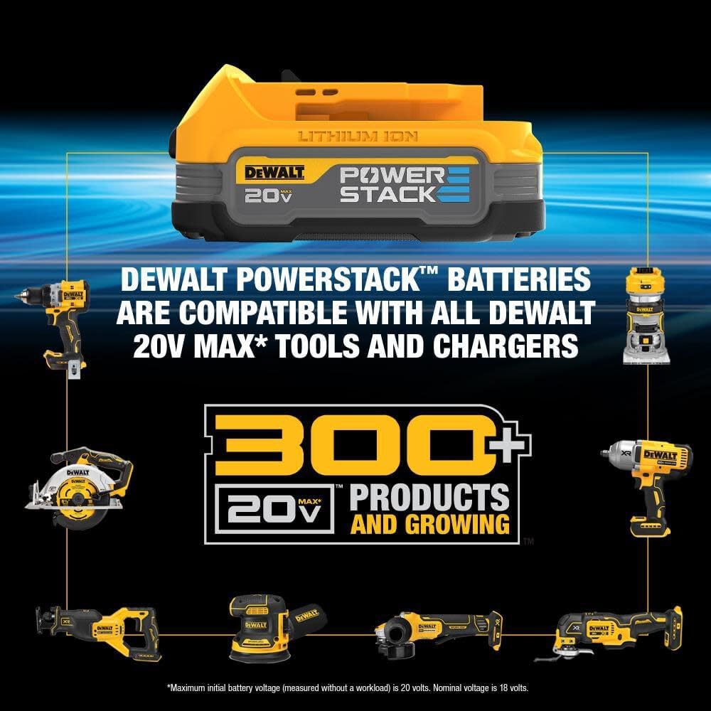 20V MAX Cordless Drill Impact Driver and LED Work Light Portable, Power Tool Combo Kit 3 Tool, 2 Batteries and Charger Included (DCK340C2) - Wigtrends