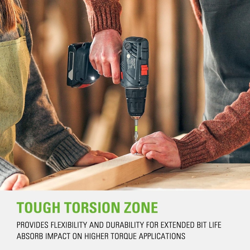 24V Brushless Cordless Drill and Impact Driver,Power Tool Combo Kit Included 1/2”Drill & 1/4”Hex Impact Driver and (2) Batteries, Fast Charger, 2 pcs Drill Bit Set & Bag - Wigtrends