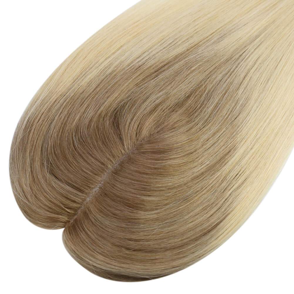 3*5inch Wigs Hair Piece Hair Toppers For Women Ombre Brown to Blonde - Wigtrends