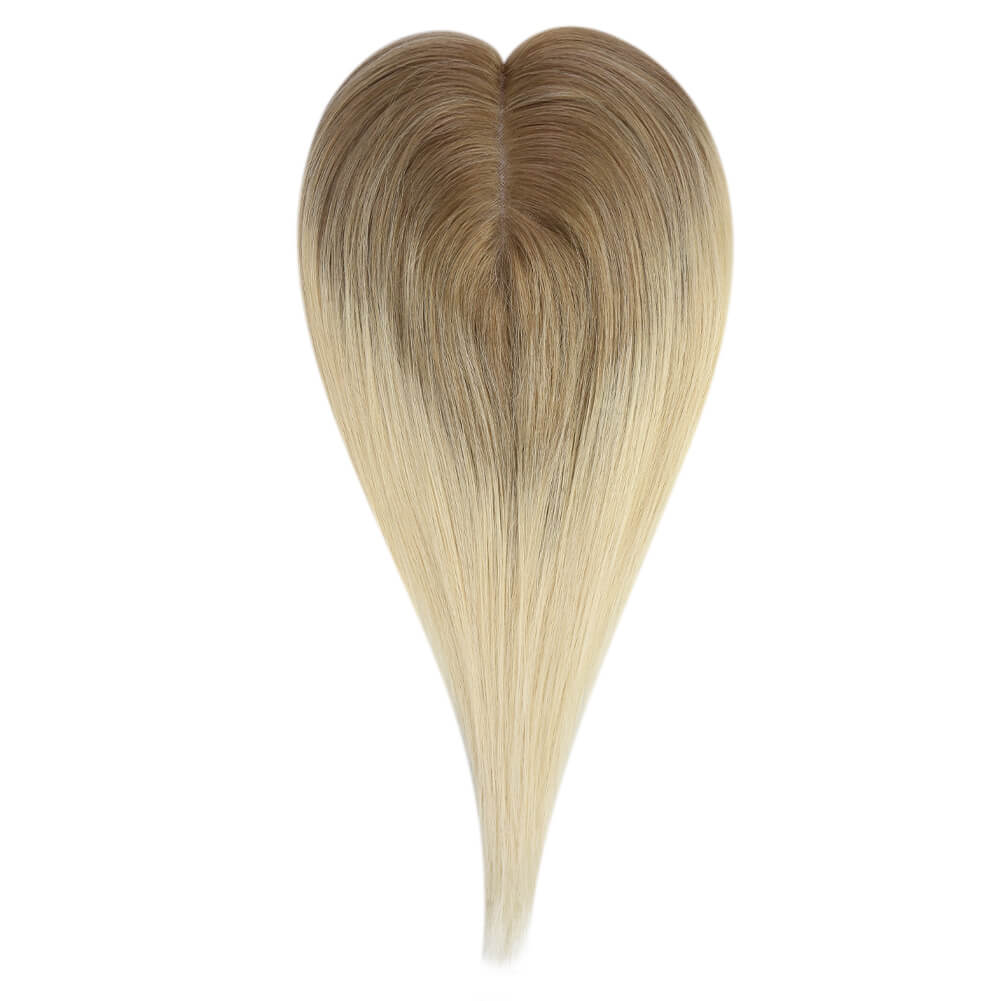 3*5inch Wigs Hair Piece Hair Toppers For Women Ombre Brown to Blonde - Wigtrends