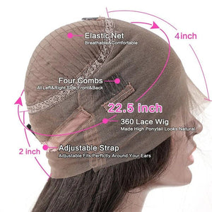 360 Lace Frontal Kinky Edges Ventilated Wig - Wigtrends