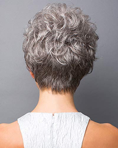 Pixie Cut Human Hair Wigs for Women Pretty Short Gray Wigs for Women Natural Realistic - Wigtrends