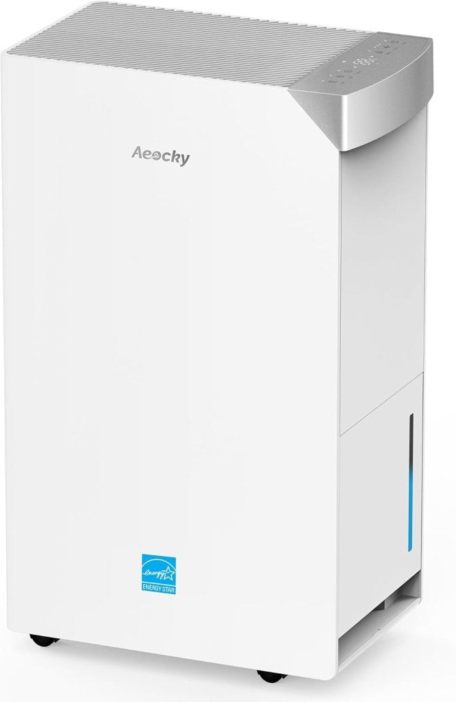 4500 Sq.Ft Most Efficient Energy Star 2025 Dehumidifier,AEOCKY Max 80 Pint/D(Standard 56Pint/D) Smart Compressor Dehumidifier with Drain Hose, Intelligent Humidistat,for Basement,Bedroom,Home,Bathroom - Wigtrends