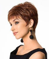 Short Grey Pixie Cut Wigs for White Women Layered Short Silver White Wigs Synthetic