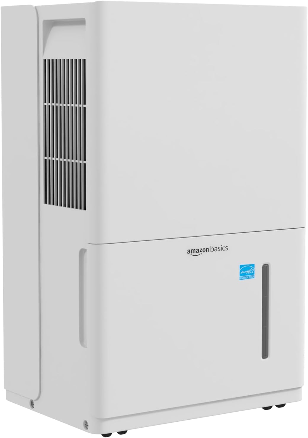 Amazon Basics Large Dehumidifier for Rooms, Energy Star Certified, Effectively Reduces Humidity, With Continuous Drain Pump, Timer, Auto-Defrost, Overflow Protection, up to 4000 SFT, 50 Pint, White