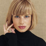 Pixie Layered Short Blonde Wigs Blonde Mixed Brown Human Hair Wigs