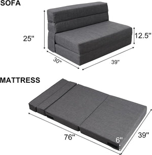 60 inch pull out sofa bed, memory foam sofa with 2 pillows, futon bed, guest bed and pull out sofa, - Wigtrends