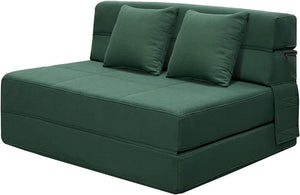 60 inch pull out sofa bed, memory foam sofa with 2 pillows, futon bed, guest bed and pull out sofa, - Wigtrends