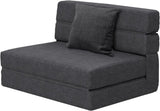 60 inch pull out sofa bed, memory foam sofa with 2 pillows, futon bed, guest bed and pull out sofa, - Wigtrends