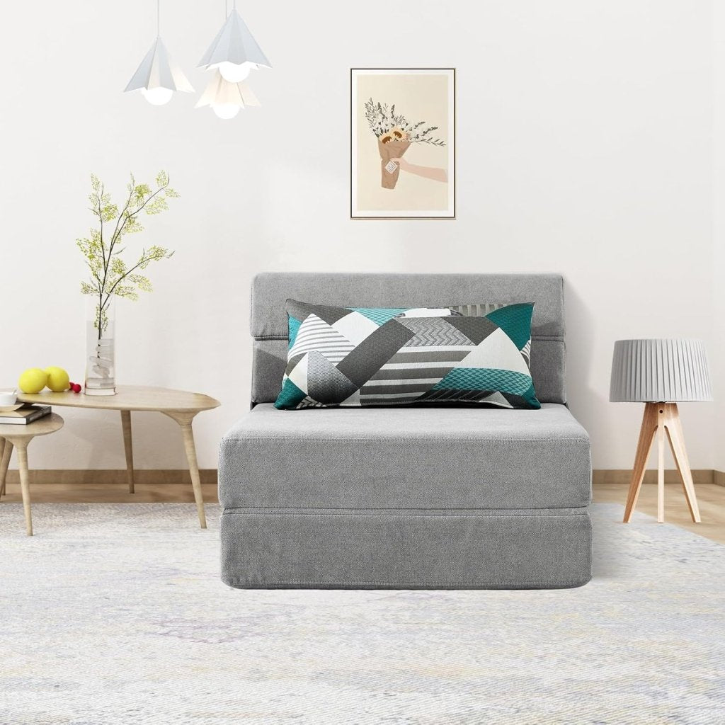 60 inch pull out sofa bed, memory foam sofa with 2 pillows, futon bed, guest bed and pull out sofa, - Wigtrends