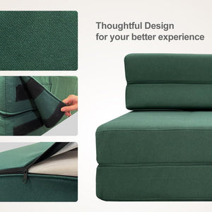 60 inch pull out sofa bed, memory foam sofa with 2 pillows, futon bed, guest bed and pull out sofa, - Wigtrends