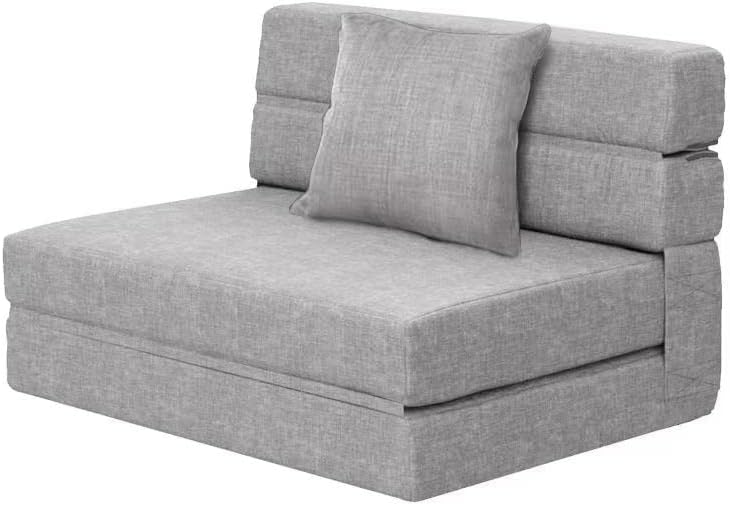 60 inch pull out sofa bed, memory foam sofa with 2 pillows, futon bed, guest bed and pull out sofa, - Wigtrends