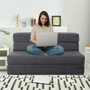 60 inch pull out sofa bed, memory foam sofa with 2 pillows, futon bed, guest bed and pull out sofa, - Wigtrends